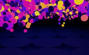 Colorful abstract dot pattern