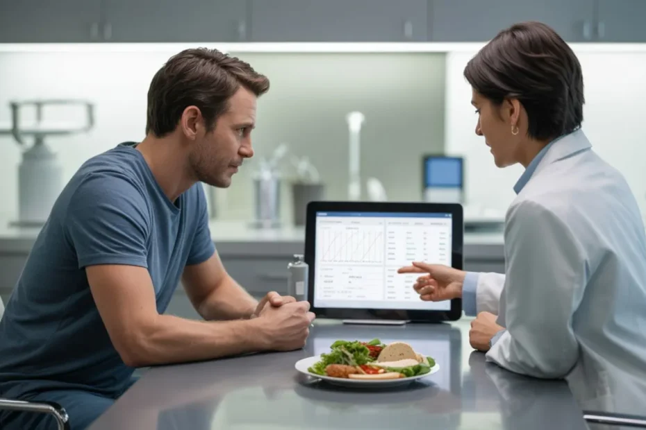 Doctor Discussing Nutrition And Health With Patient